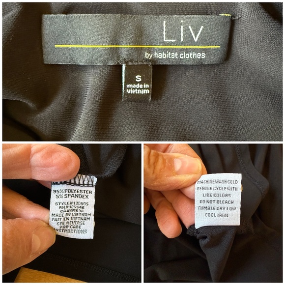 LIV BY HABITAT CLOTHES TUNIC TOP LAGENLOOK ASYMMETRIC HEM ELEVATED BASIC CHIC S - Picture 12 of 12